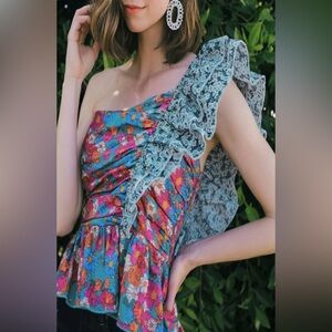 Floral One-Shoulder Dress